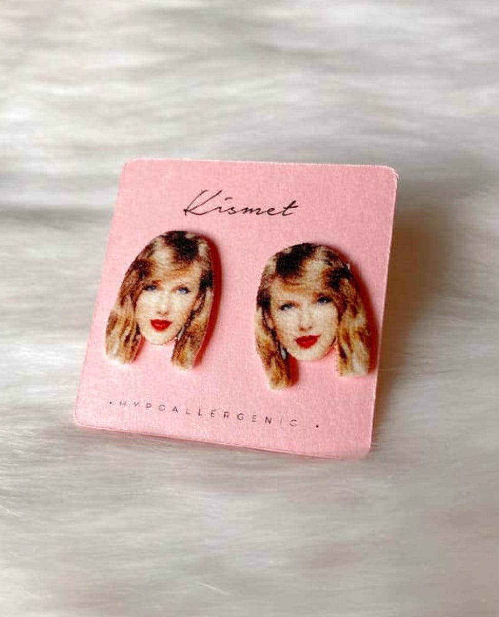 TSwift Stud Earrings - PINK ARROWS