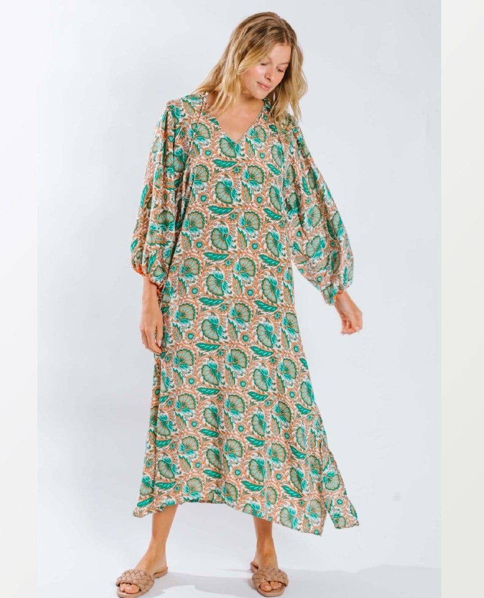 Ujala Boho Maxi Dress - PINK ARROWS