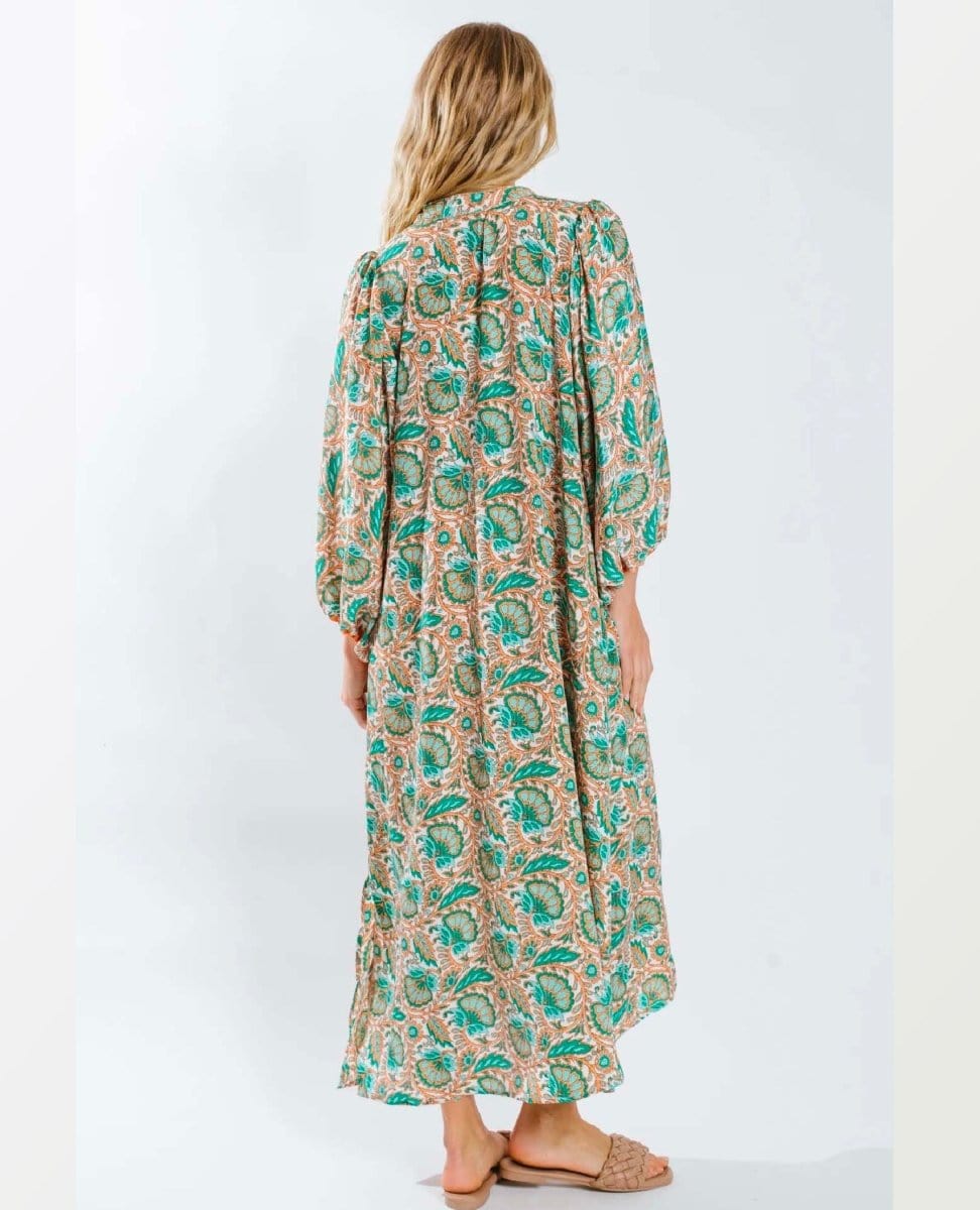 Ujala Boho Maxi Dress - PINK ARROWS