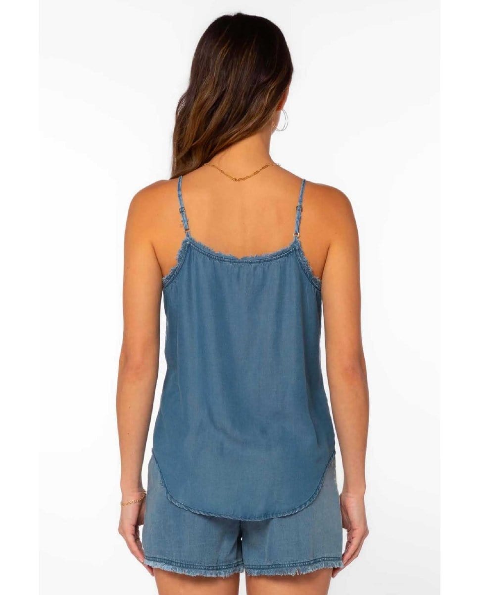 Victory Frayed Cami Malibu - PINK ARROWS