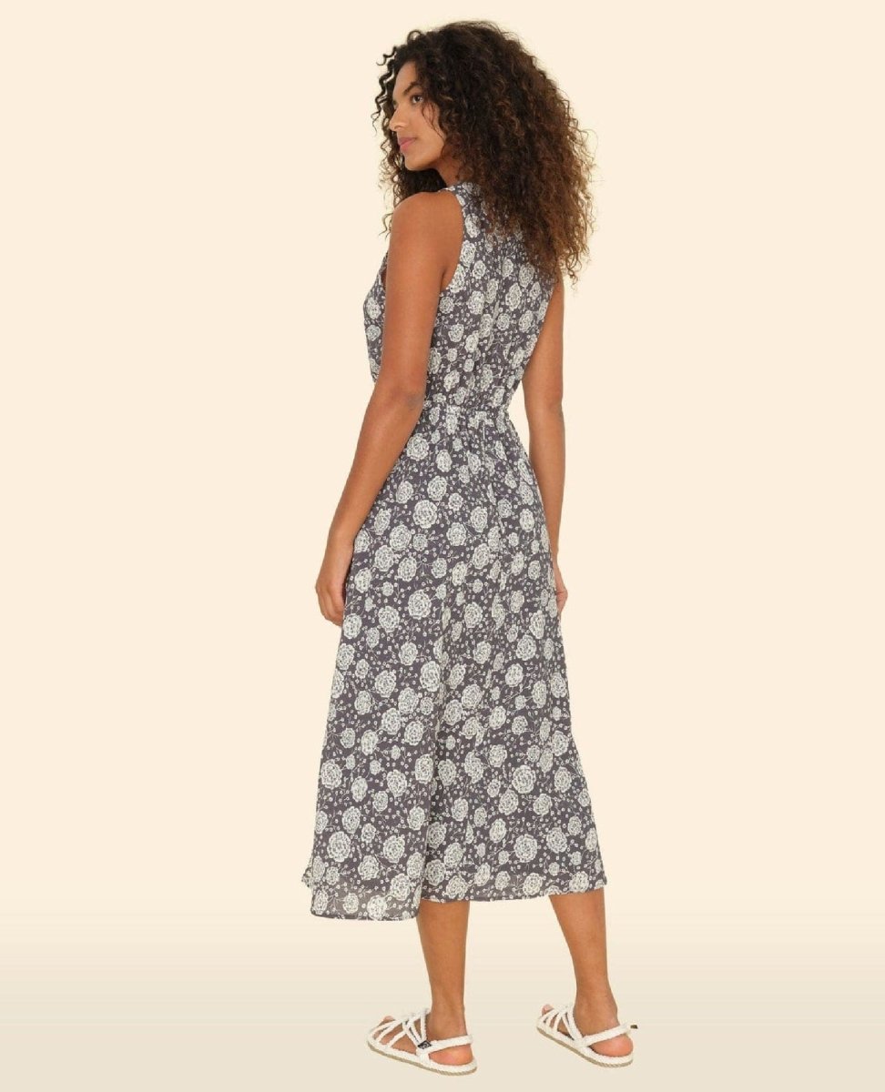 Vivian Travel Dress Smokey Grey - PINK ARROWS