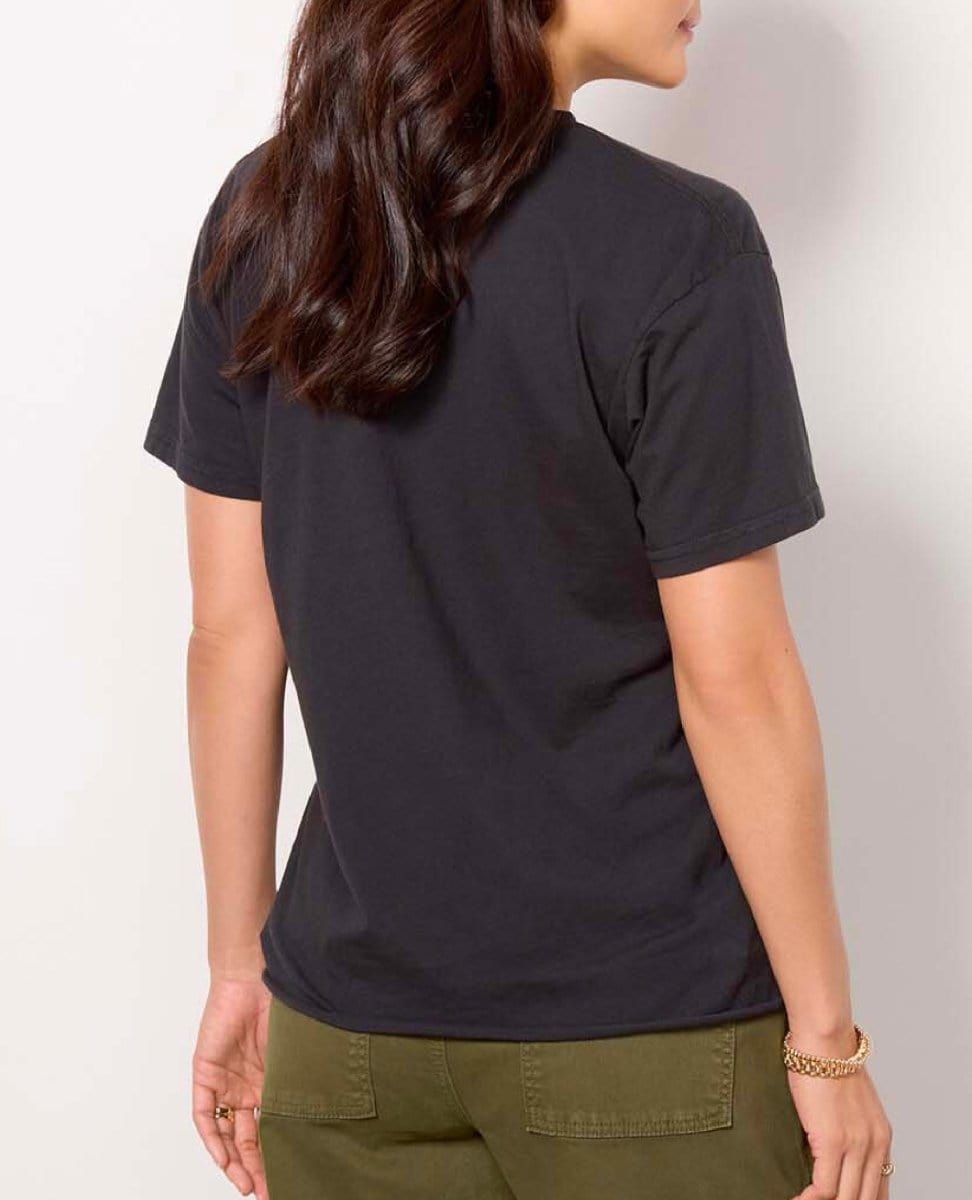 West Coast Vintage Black Tee - PINK ARROWS