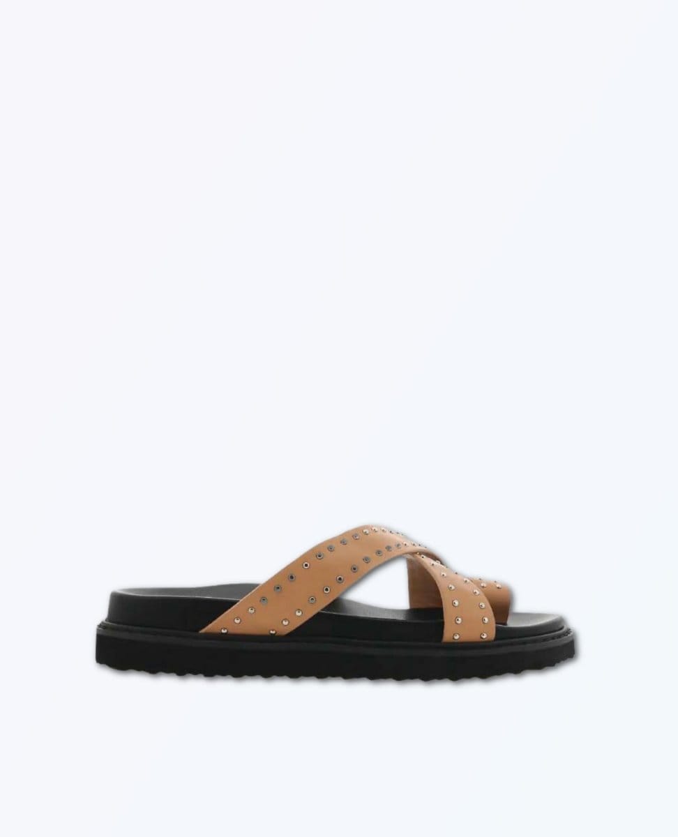 Zori Slides Desert Studded Sandal - PINK ARROWS