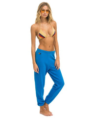 5 Stripe Ocean Blue Women's Sweatpant - PINK ARROWS