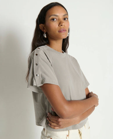 Ada Silver Snap Tee