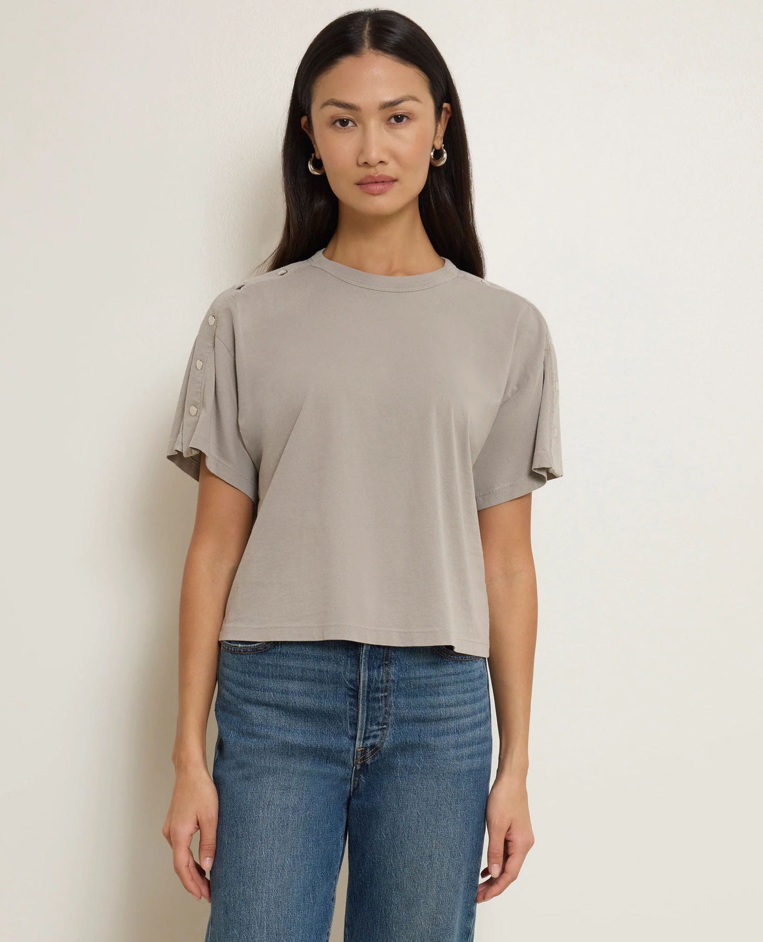 Ada Silver Snap Tee
