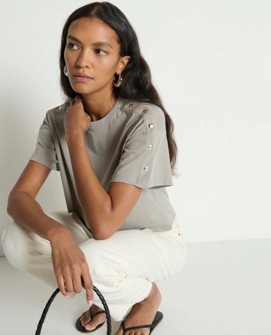 Ada Silver Snap Tee