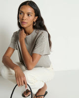 Ada Silver Snap Tee