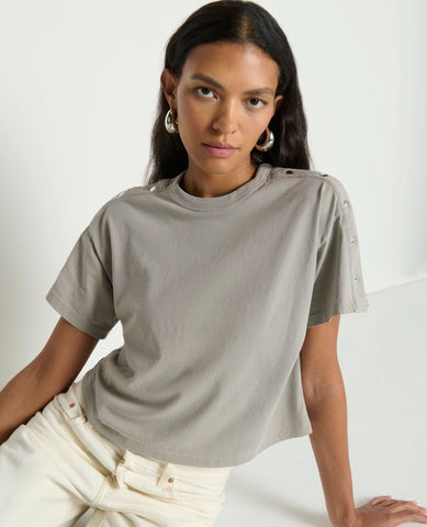 Ada Silver Snap Tee