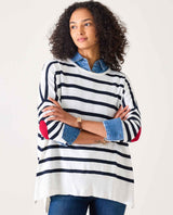 Amour Sweater Navy & White