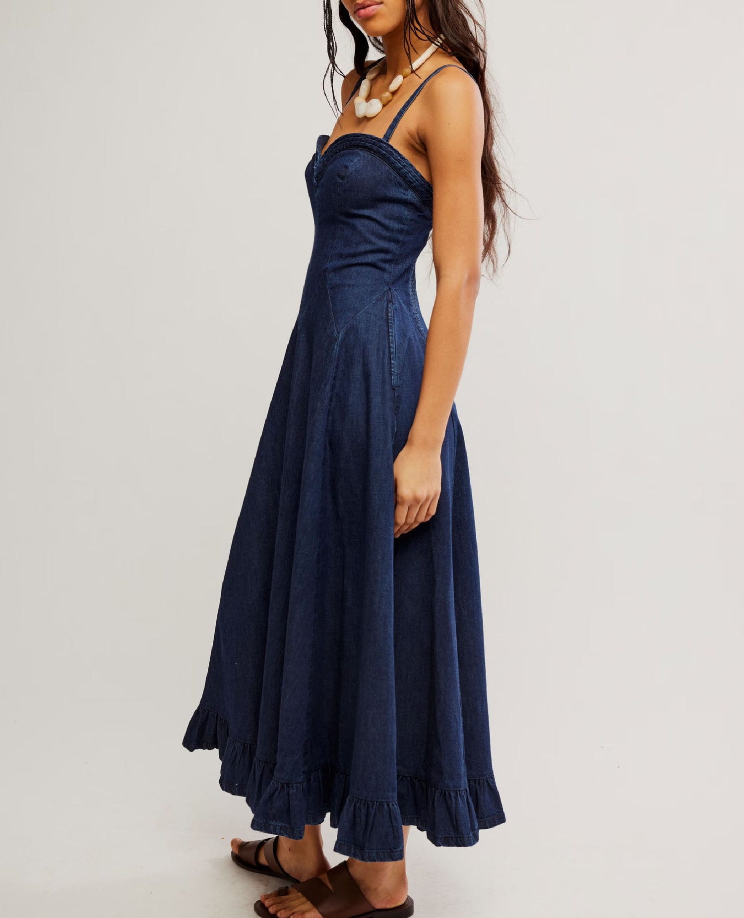 Another Season Midi Denim Dress