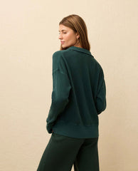 Faherty Waffle Henley Seamoss