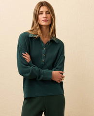 Faherty Waffle Henley Seamoss