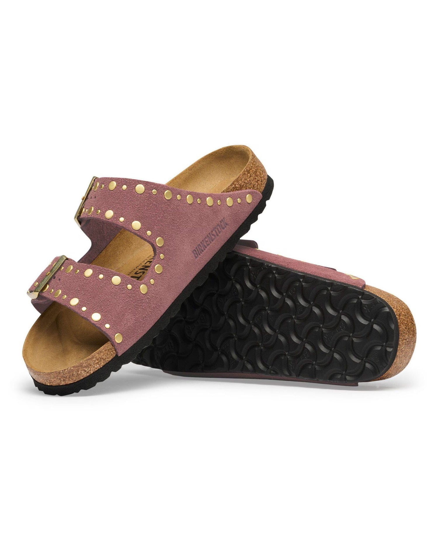 Arizona Rivet Sandals Pepper Suede