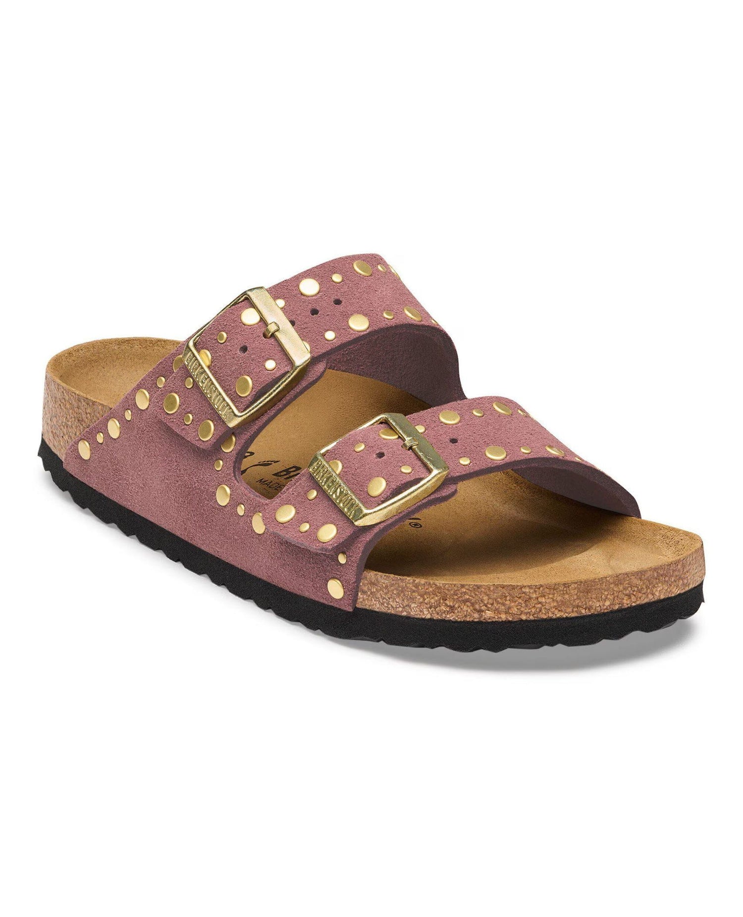 Arizona Rivet Sandals Pepper Suede