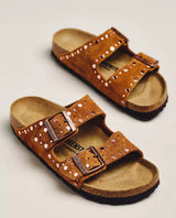 Arizona Rivet Sandals Mink Suede