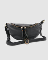 Avery Leather Mini Crossbody Black
