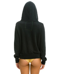 AN 5 Stripe Rainbow Hoodie Charcoal