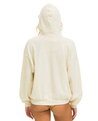 Aviator Nation Logo Hoodei Vintage White