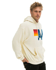 Aviator Nation Logo Hoodei Vintage White