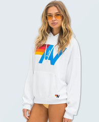 AN Logo Pullover Hoodie Relaxed White