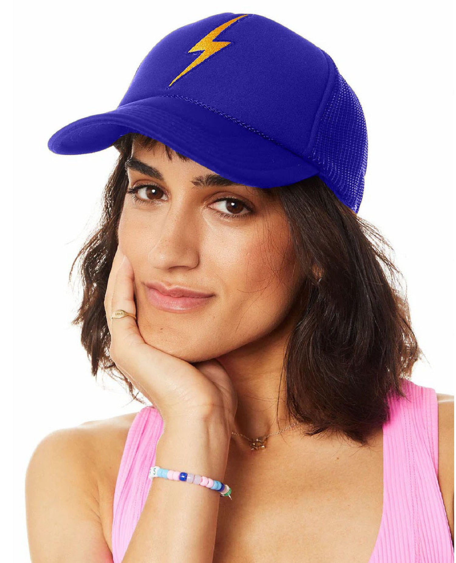 AN Royal Blue Bolt Hat