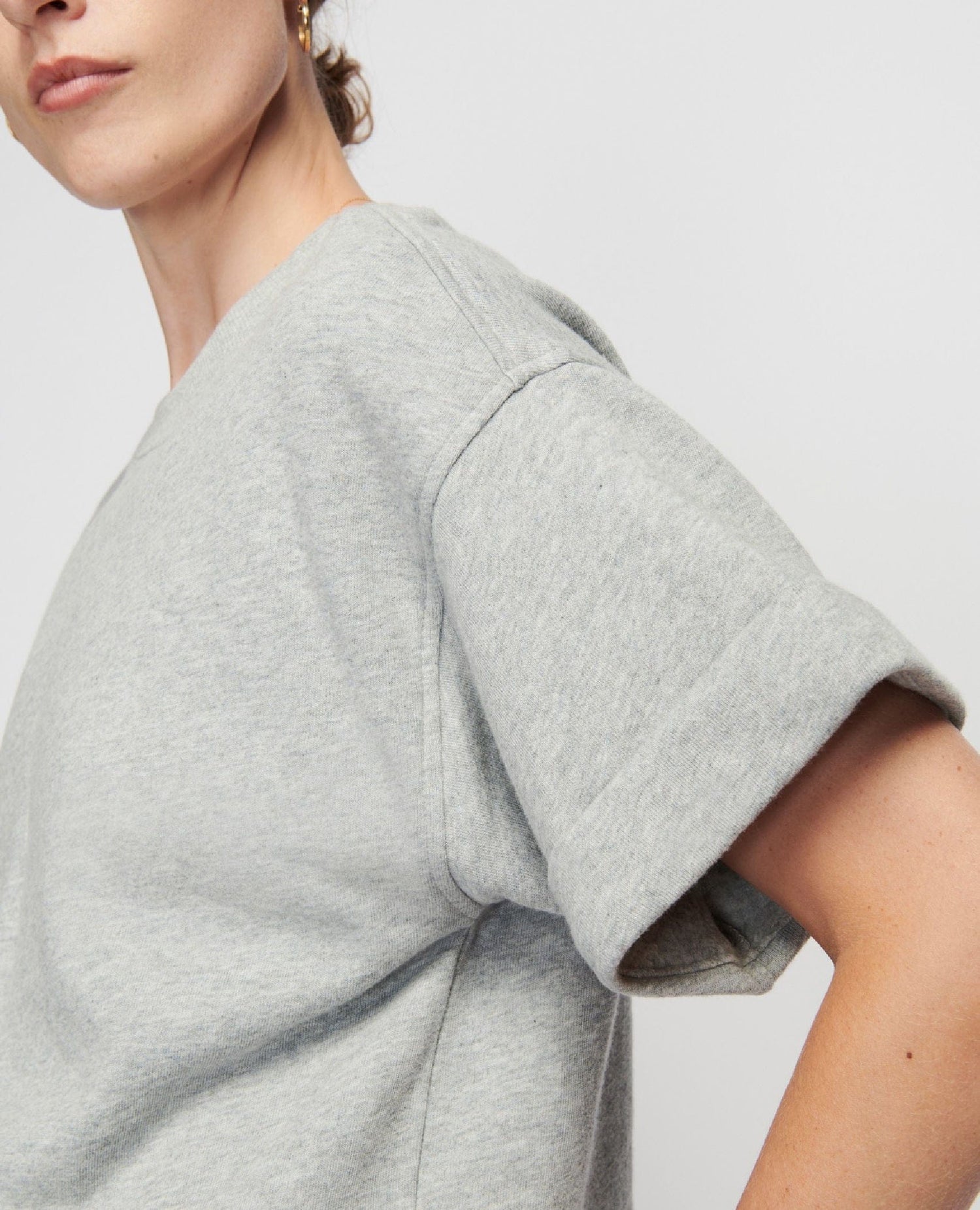 Bane Sweatshirt Top Heather Grey