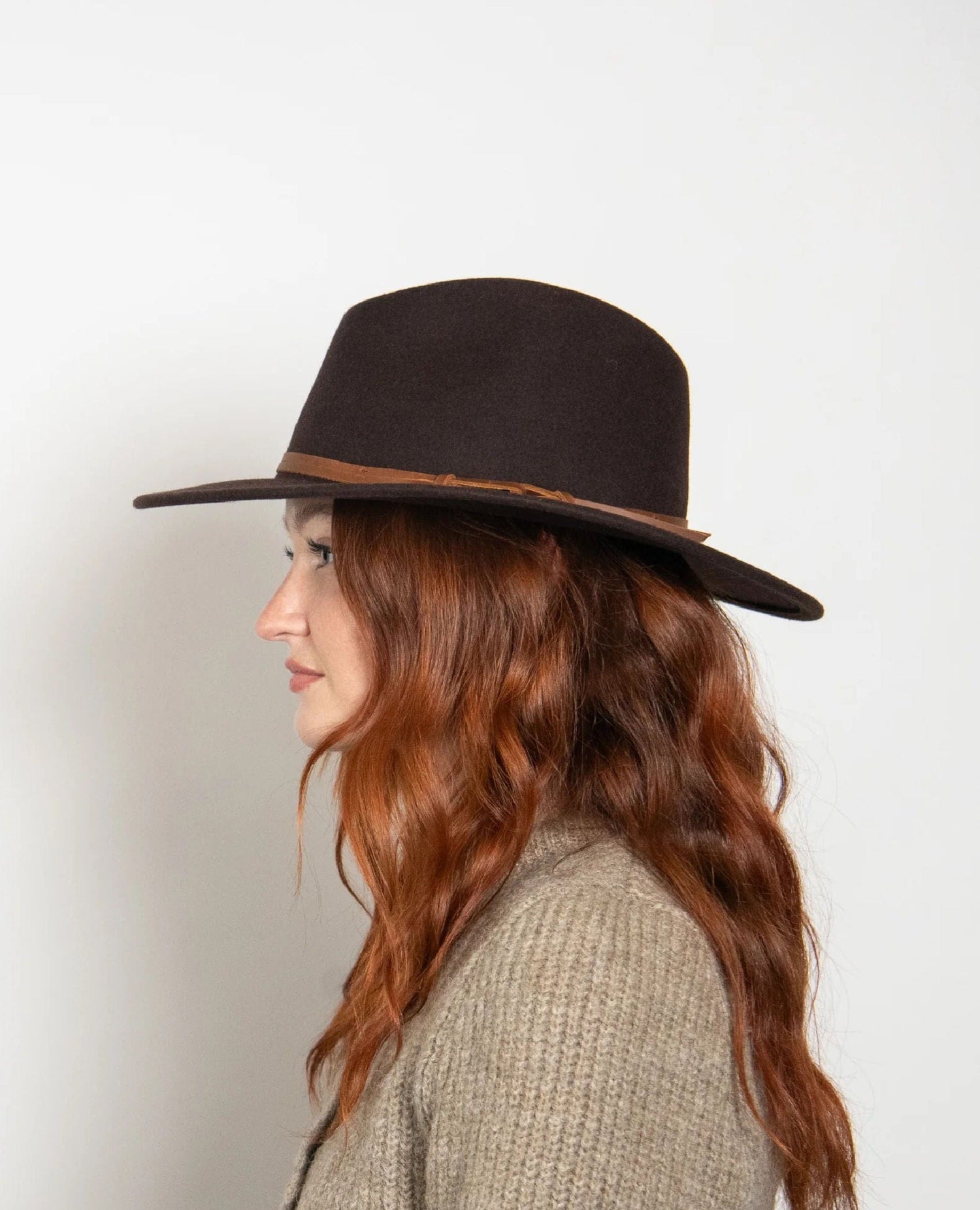 Restocked Billie Felt Fedora Brown