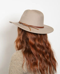 Restocked Billie Felt Fedora Taupe