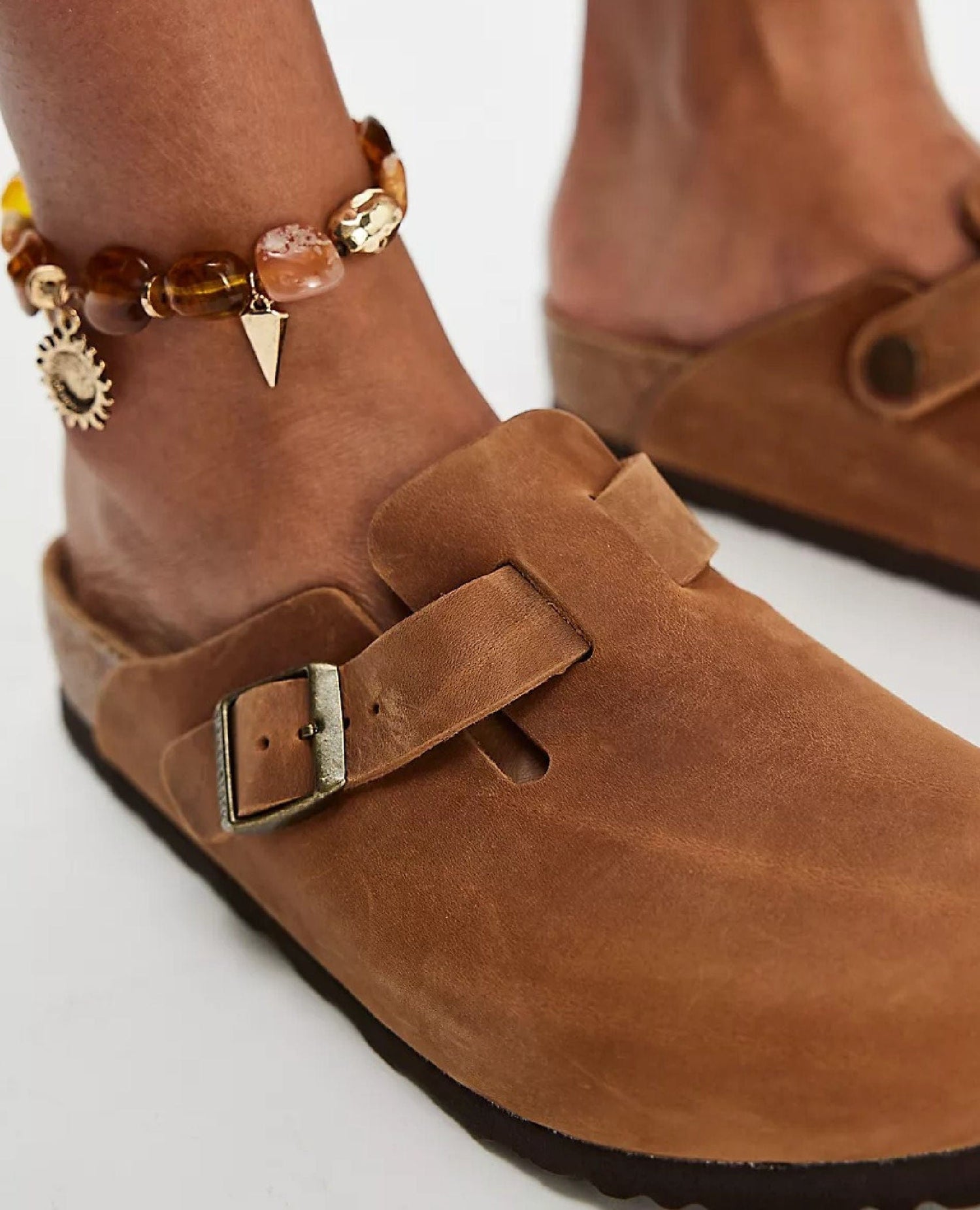 Birkenstock Boston Leather Cognac