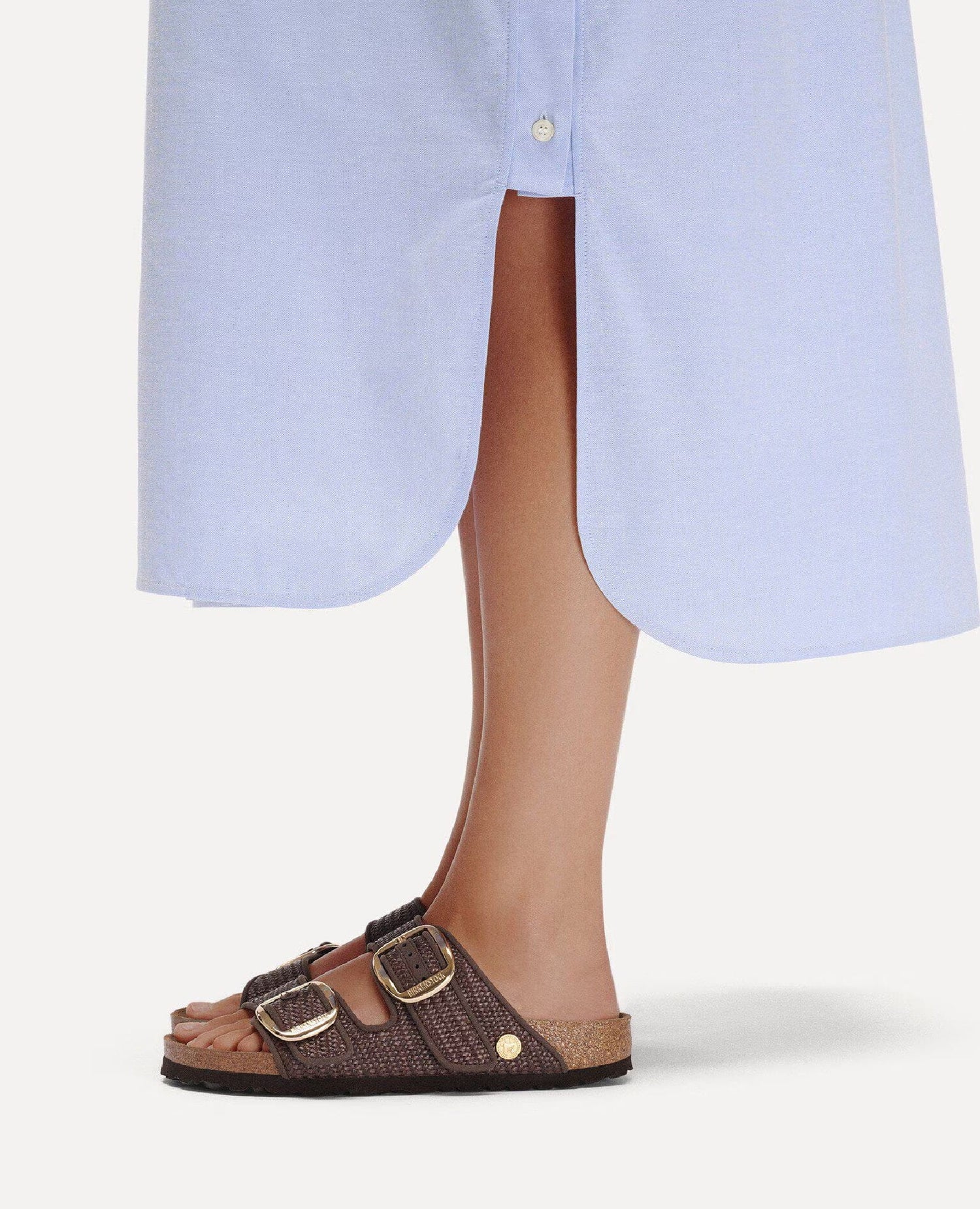 Arizona Big Buckle Raffia Brown