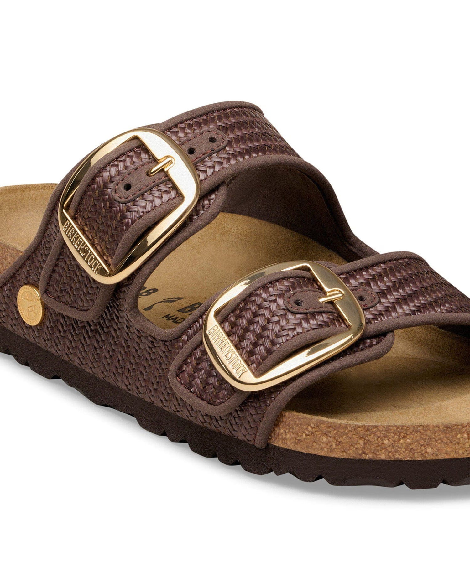 Arizona Big Buckle Raffia Brown