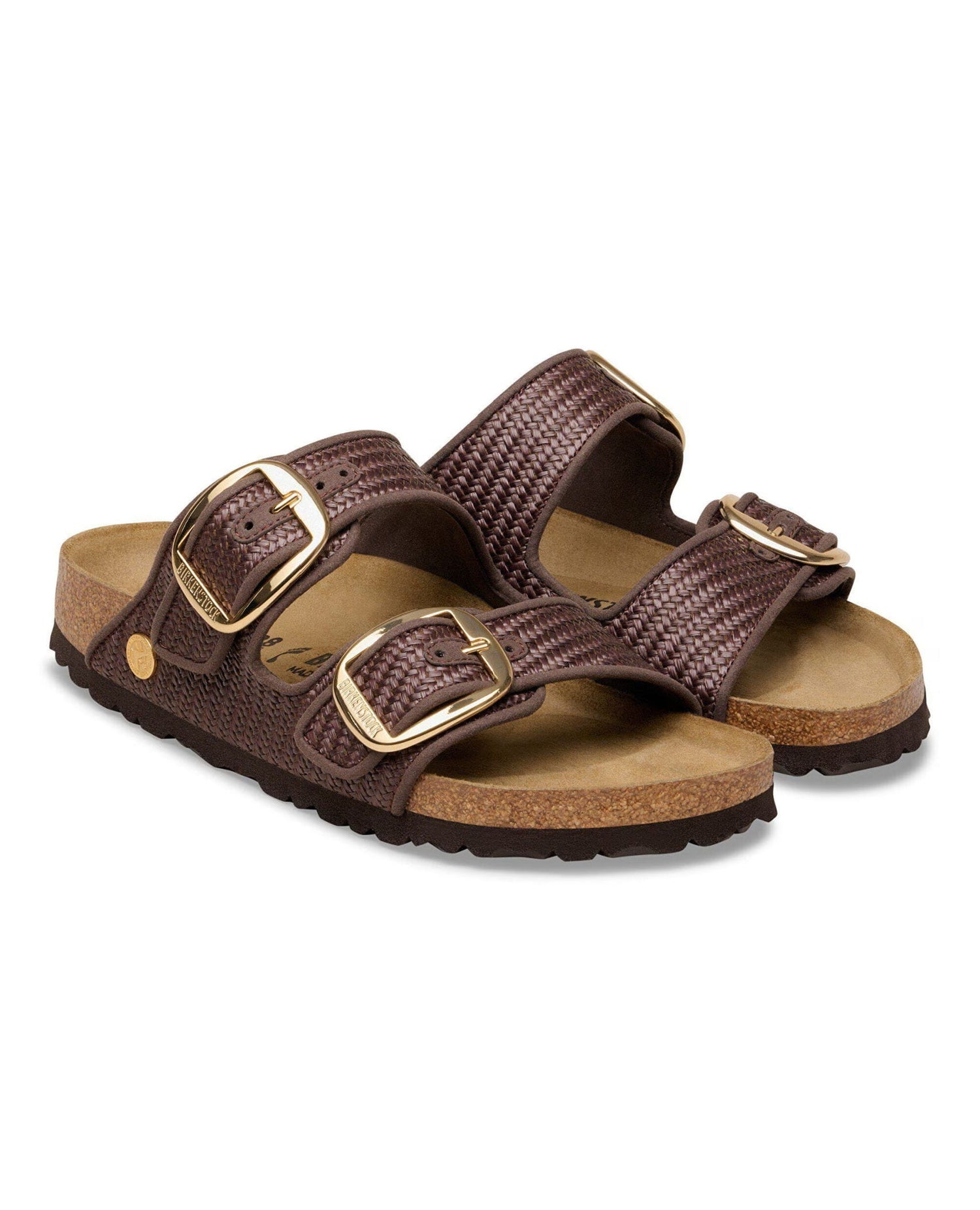 Arizona Big Buckle Raffia Brown