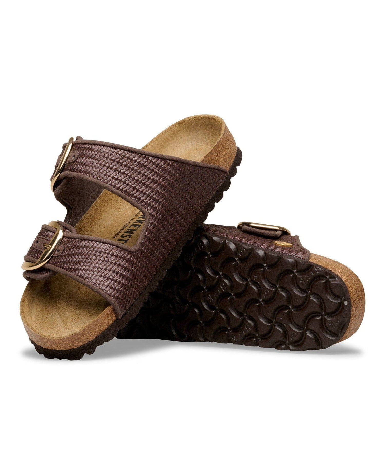 Arizona Big Buckle Raffia Brown