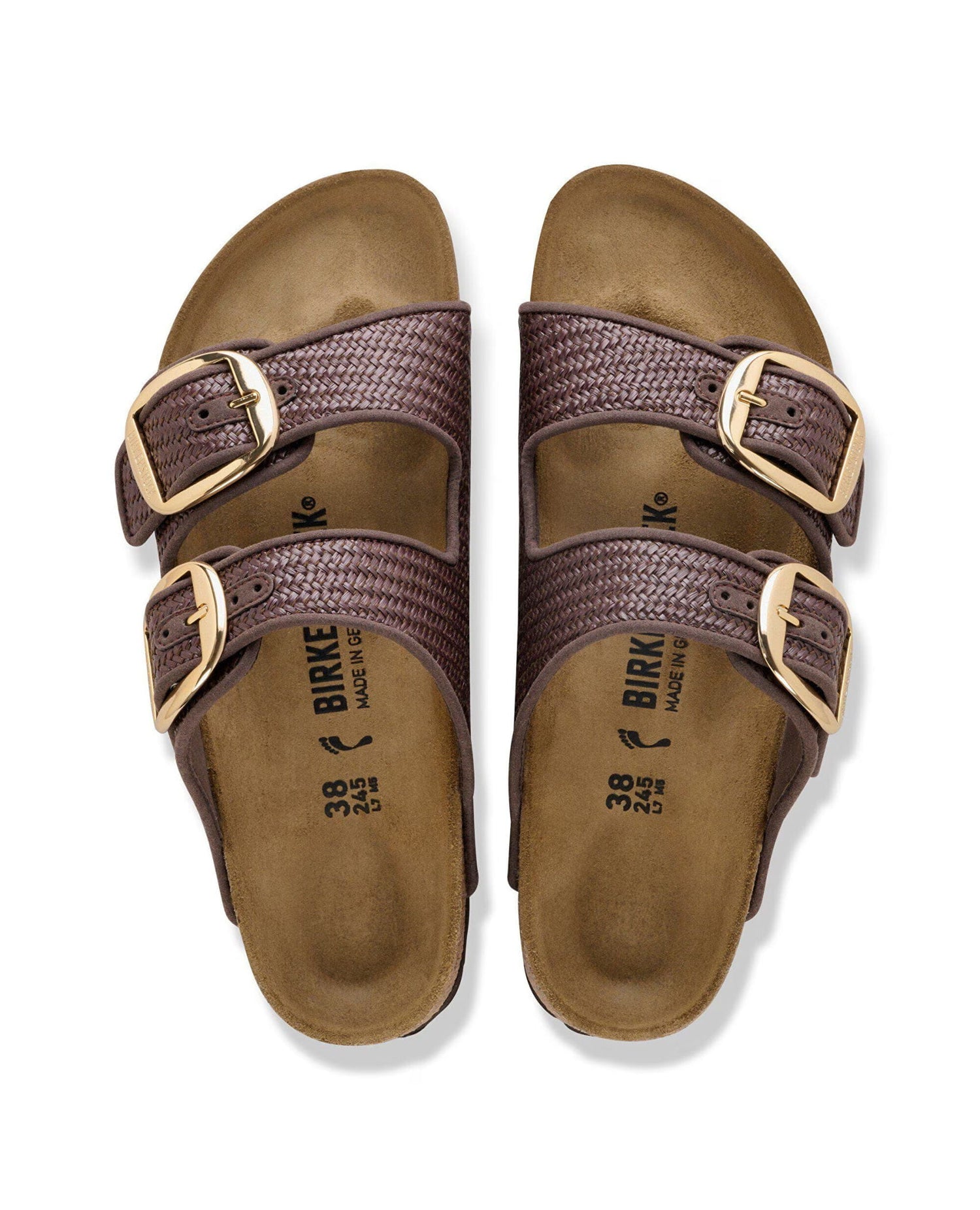 Arizona Big Buckle Raffia Brown