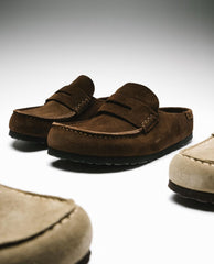 Naples Slide Loafer Suede Brown
