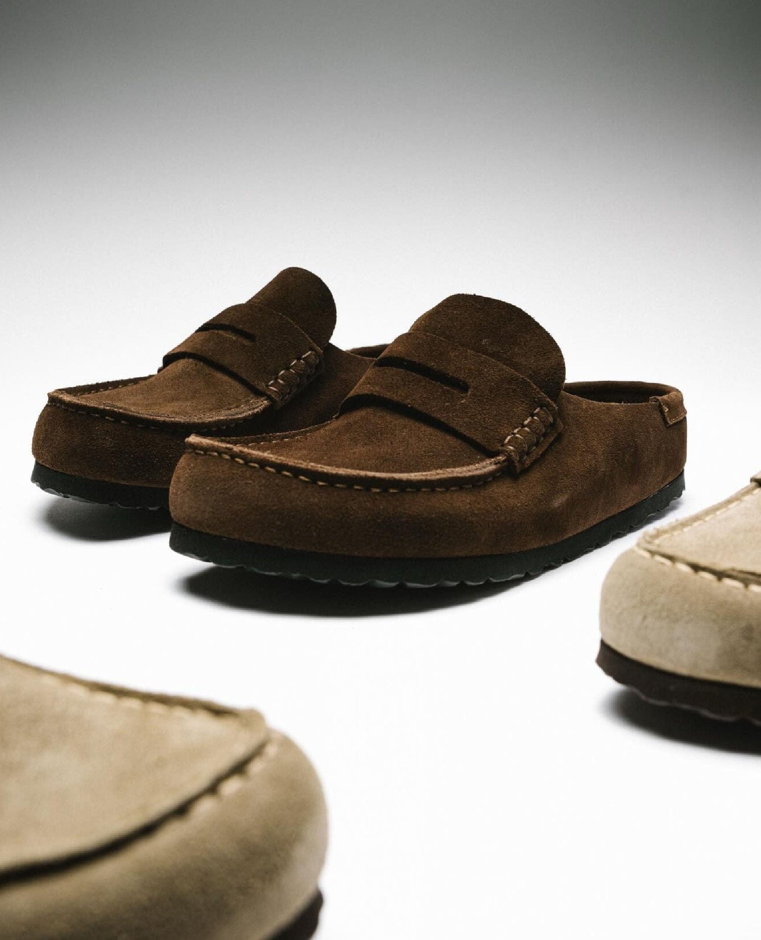 Naples Slide Loafer Suede Brown