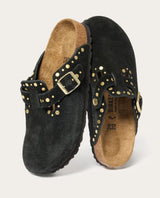 Boston Rivet Suede Black