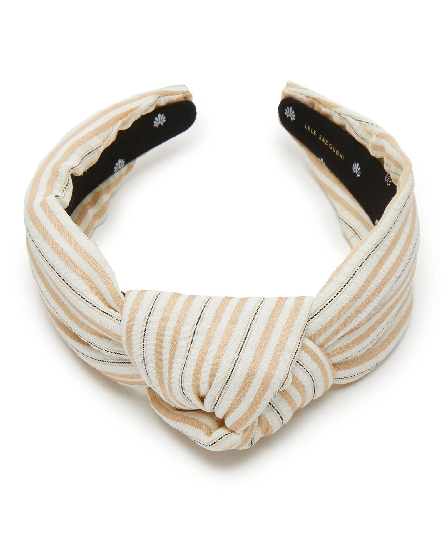 Bisque Knotted Searsucker Headband