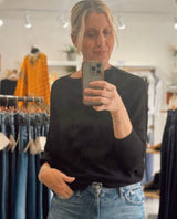 Black Asymmetric Sweater