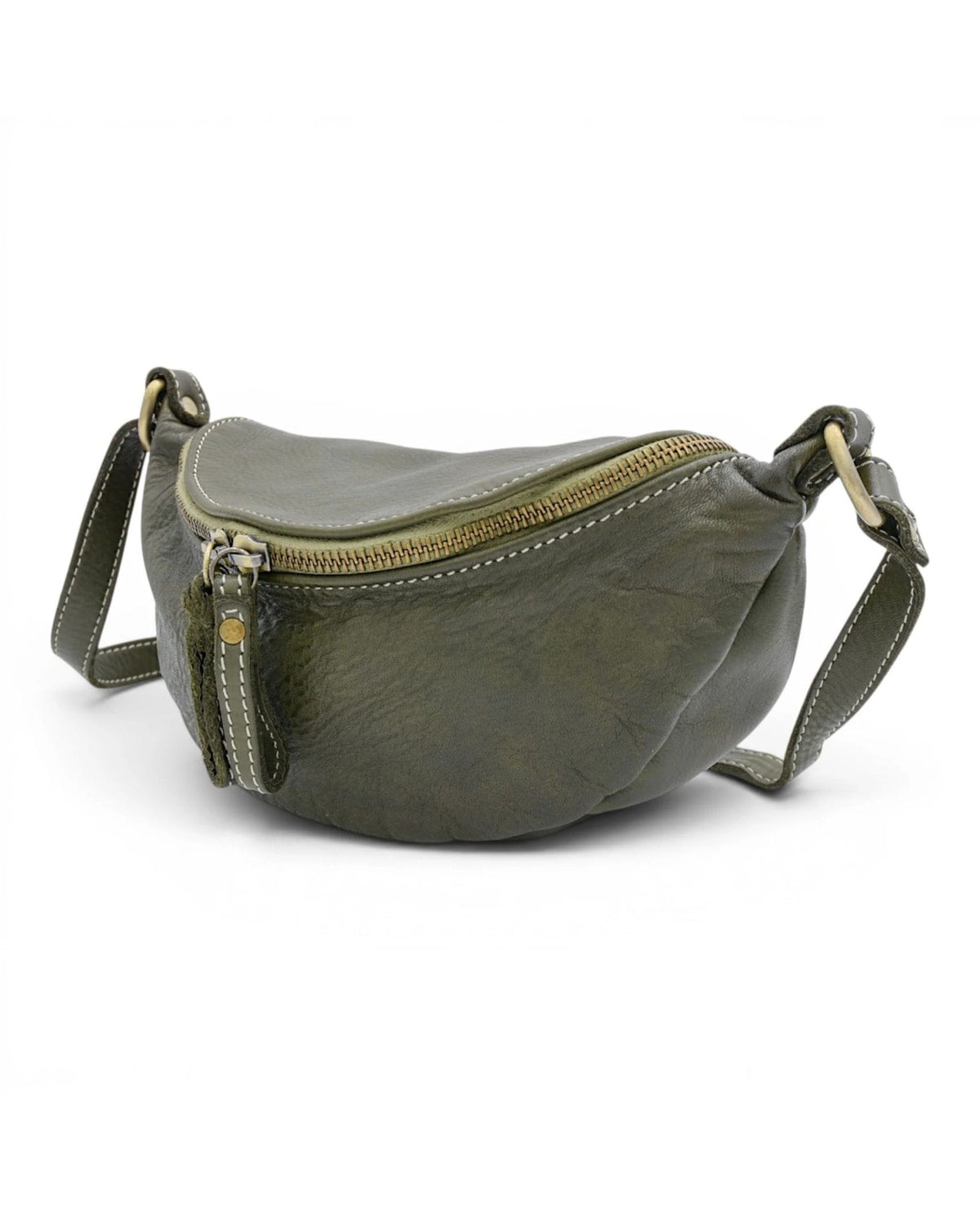 Avery Mini Leather Crossbody Olive
