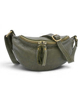 Avery Mini Leather Crossbody Olive