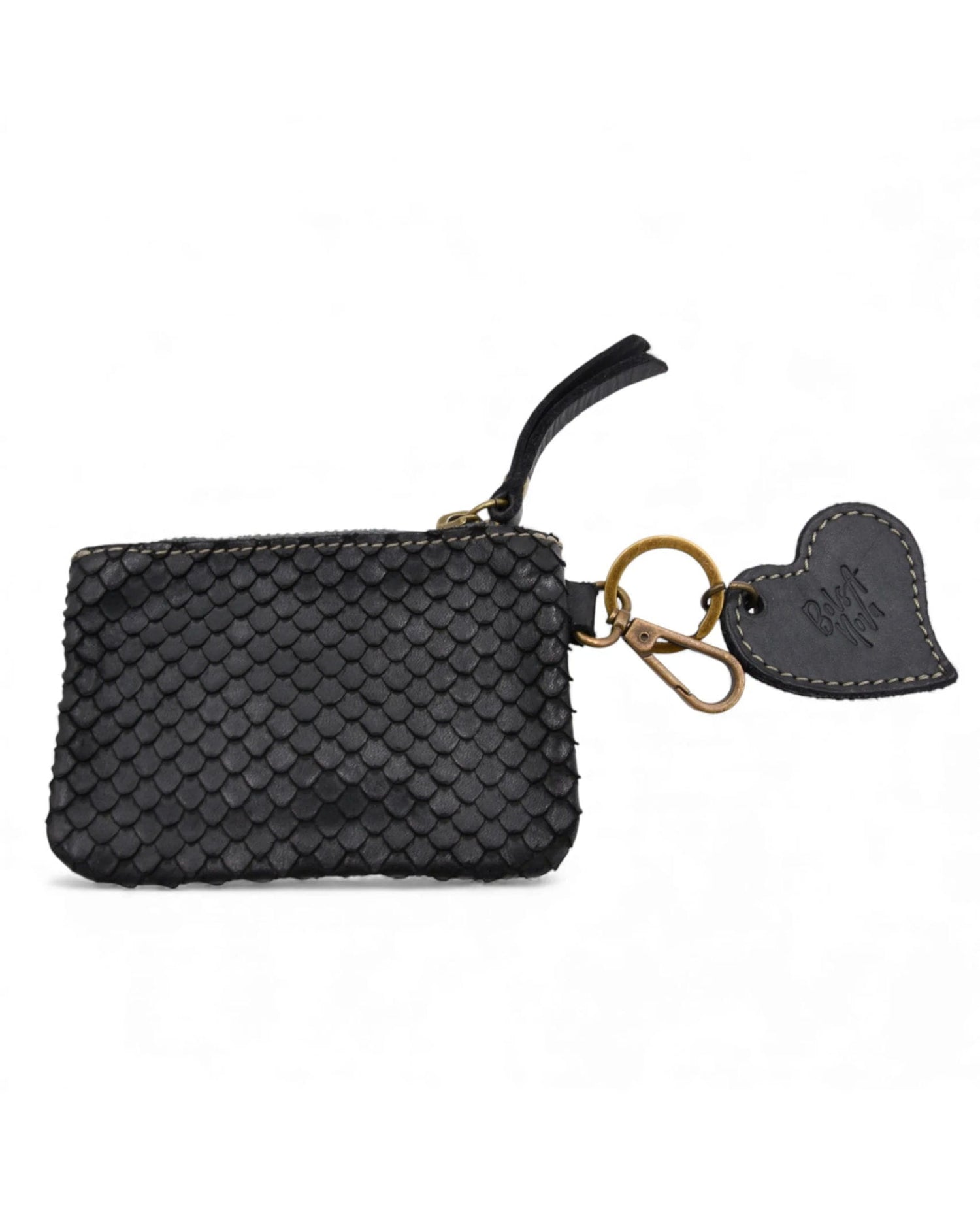 Card Coin Case Black Heart