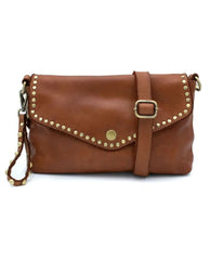 Bolsa Nova Aria Crossbody Cognac