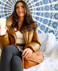 Bolsa Nova Aria Cognac Crossbody