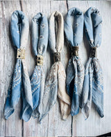 Hand-Dyed Bandana – Denim