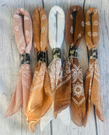 Hand-Dyed Bandana – Terracotta