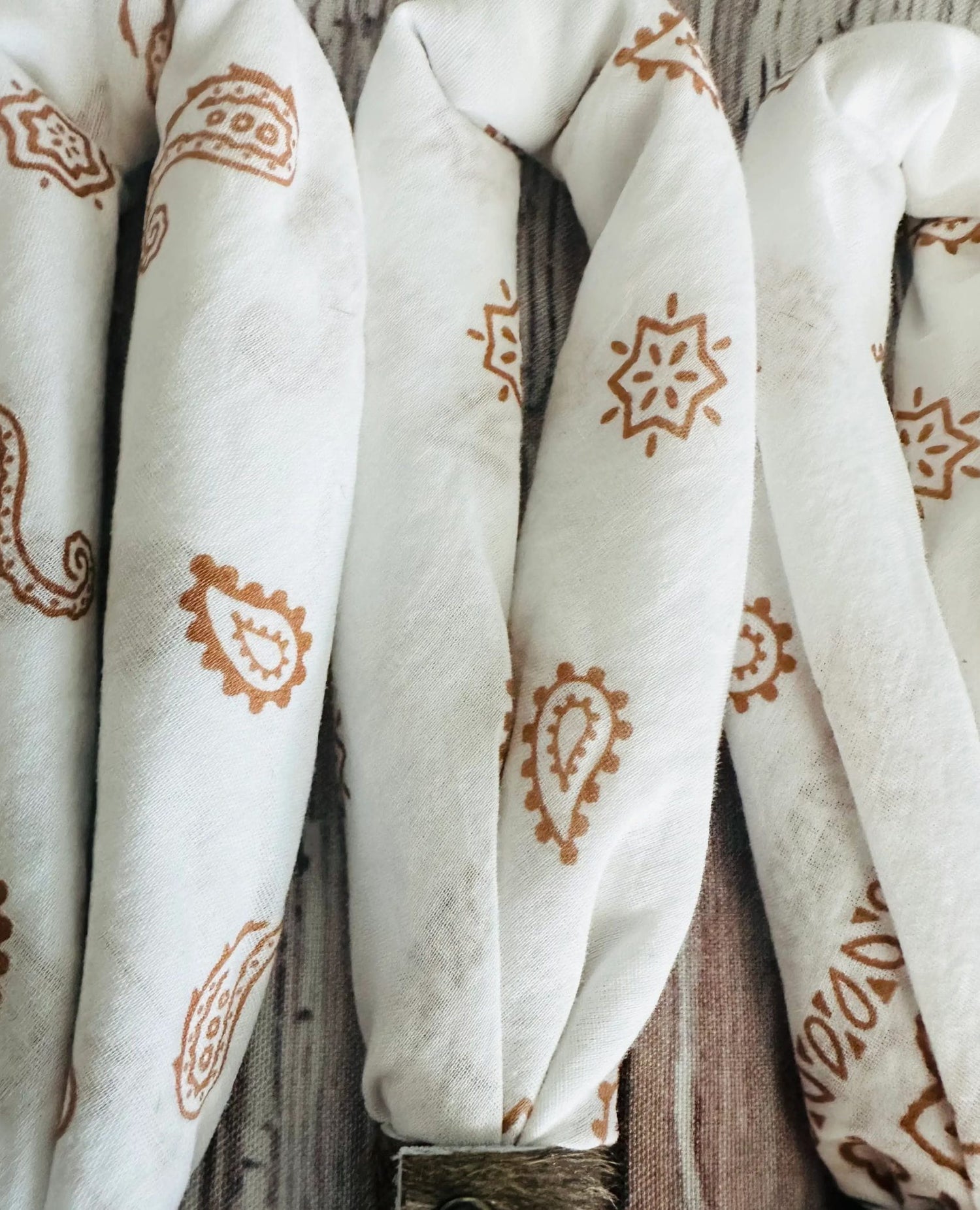 Hand-Dyed Bandana – Vintage White