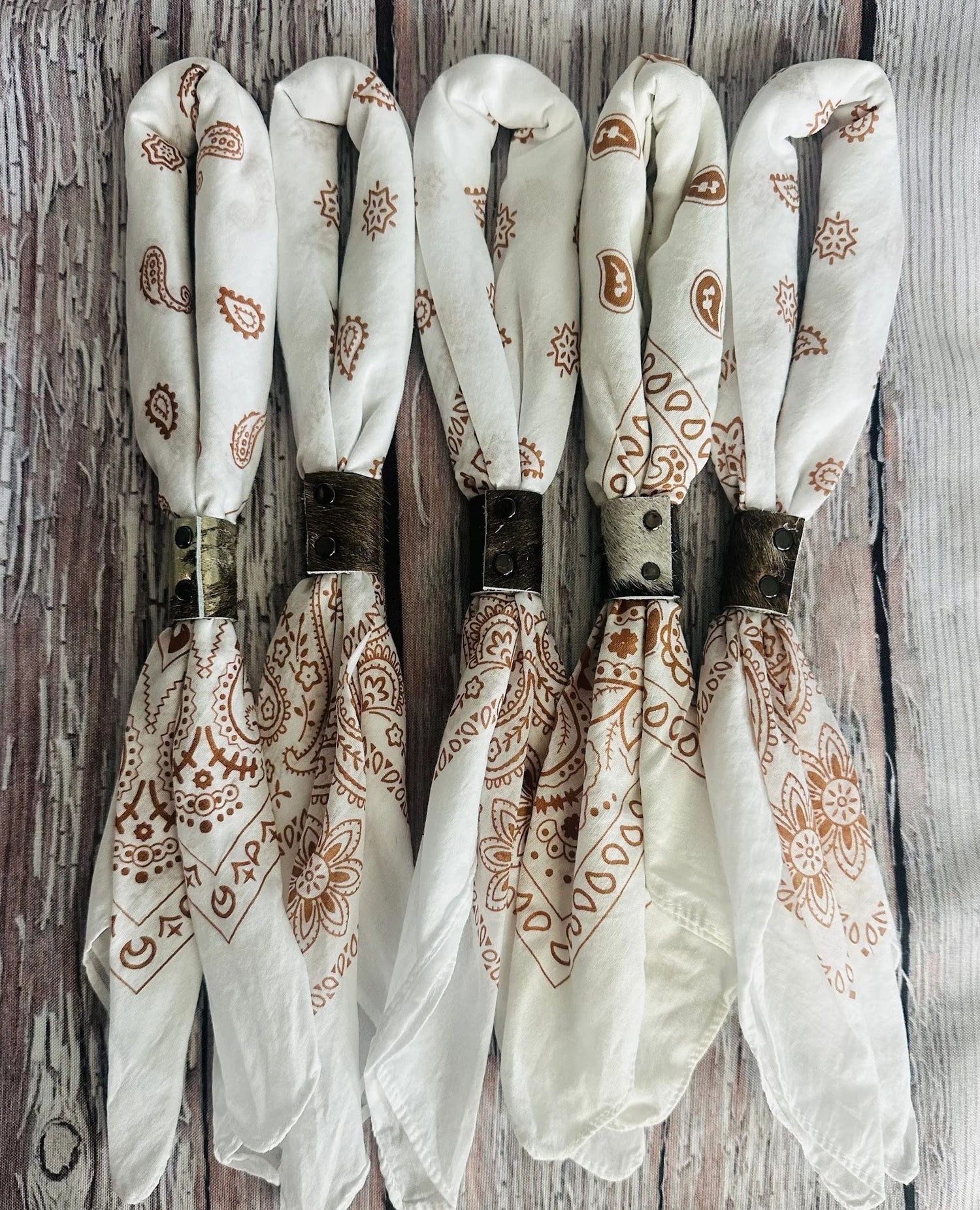 Hand-Dyed Bandana – Vintage White