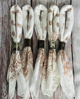 Hand-Dyed Bandana – Vintage White